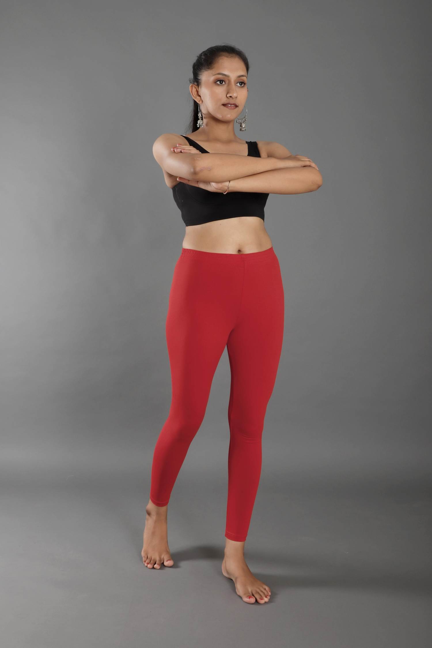 Amante Solid Ankle Length Thermal Leggings