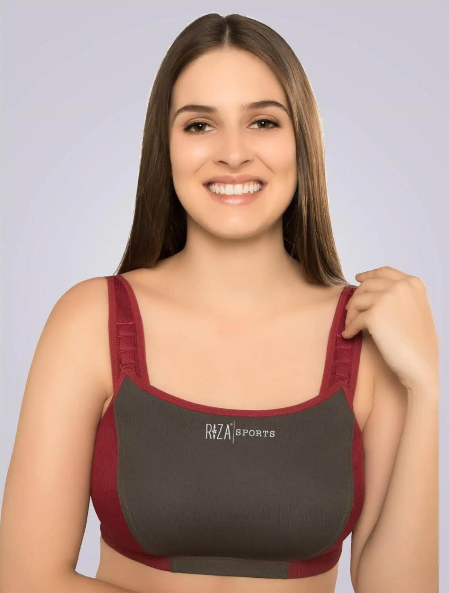 TRYLO Sports Bra - Rust :: PANERI EMBROIDERY