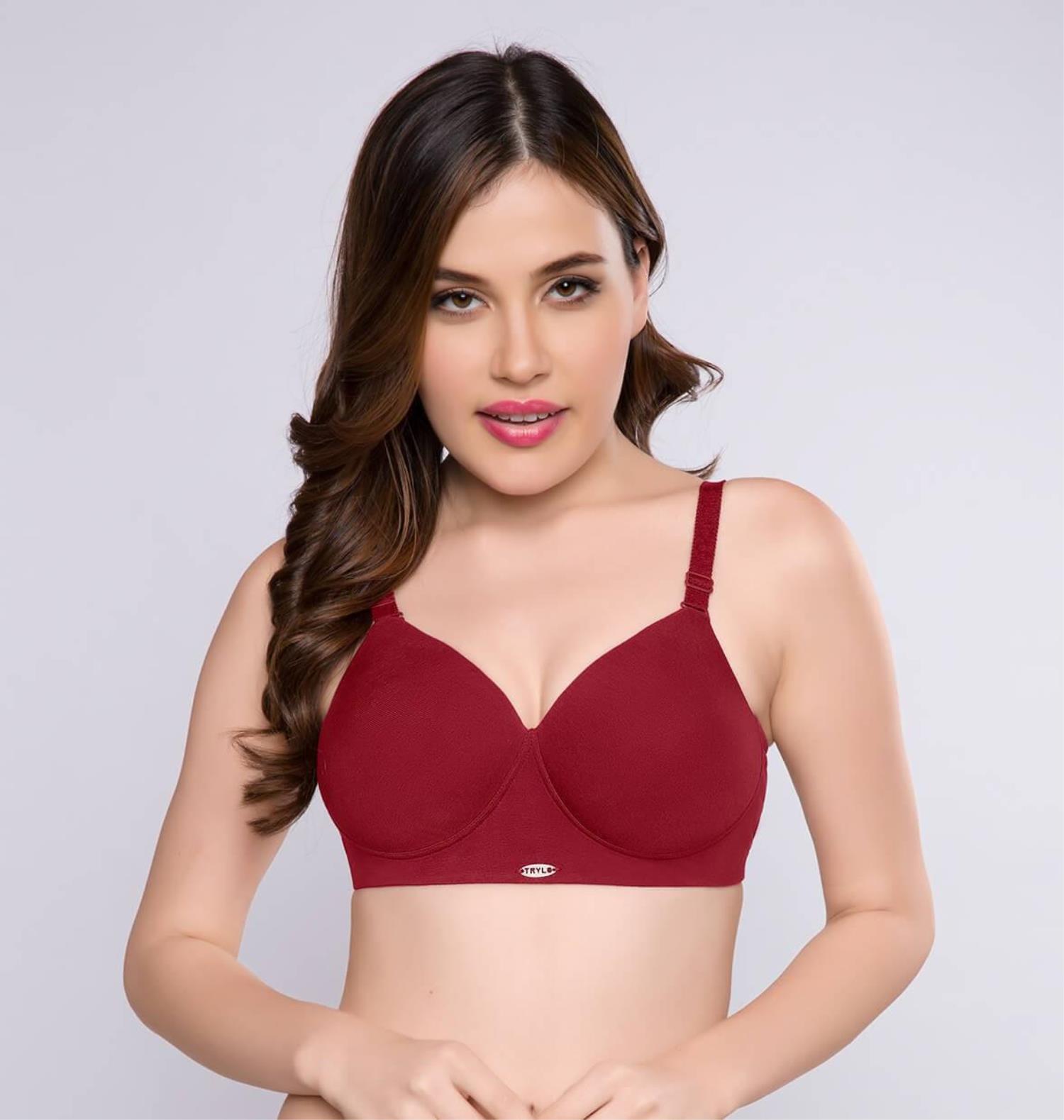 TRYLO PADDED NON WIRED T-SHIRT BRA VIVANTA :: PANERI EMBROIDERY