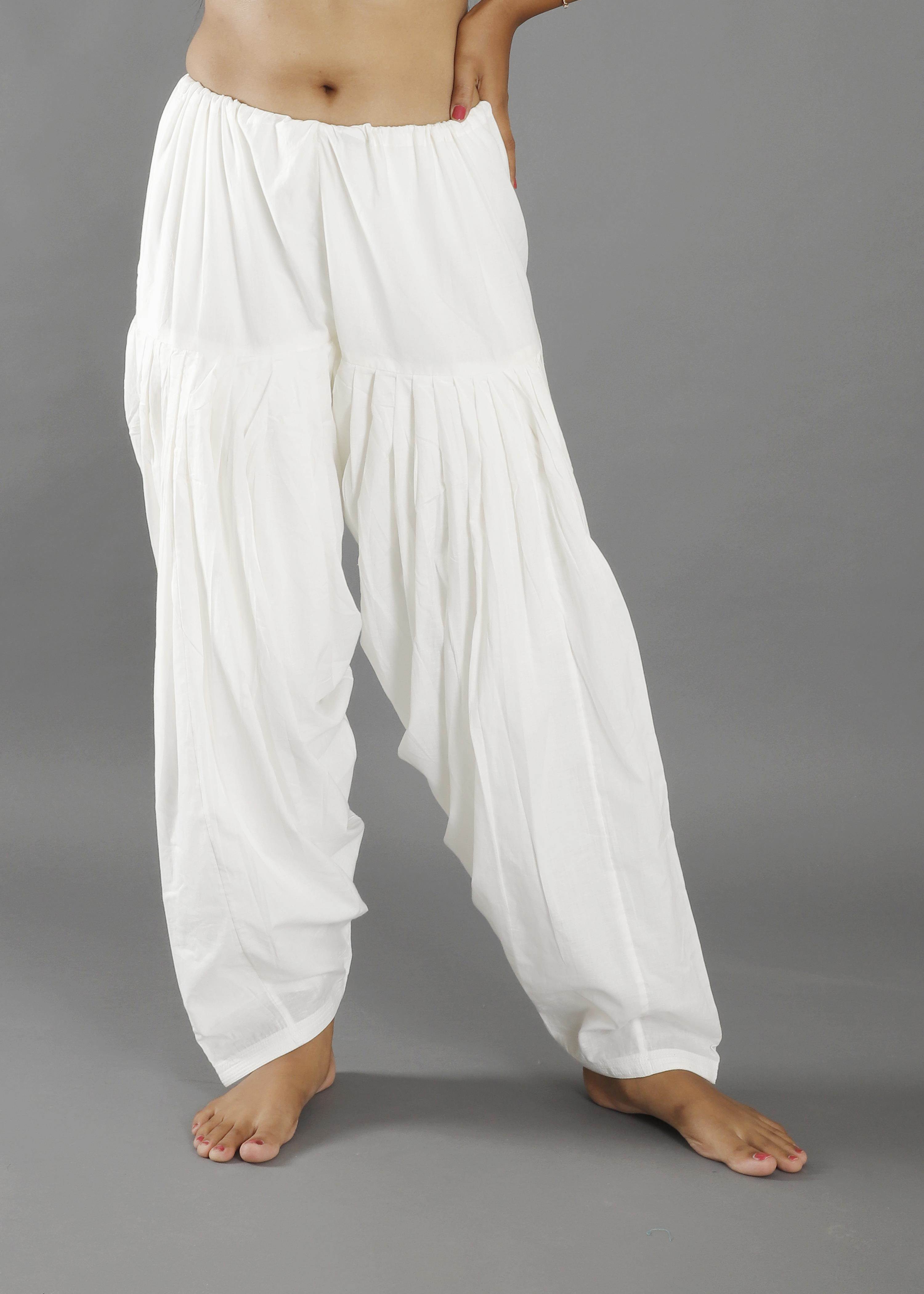 White Banglori Silk Readymade Patiala Suit 273160