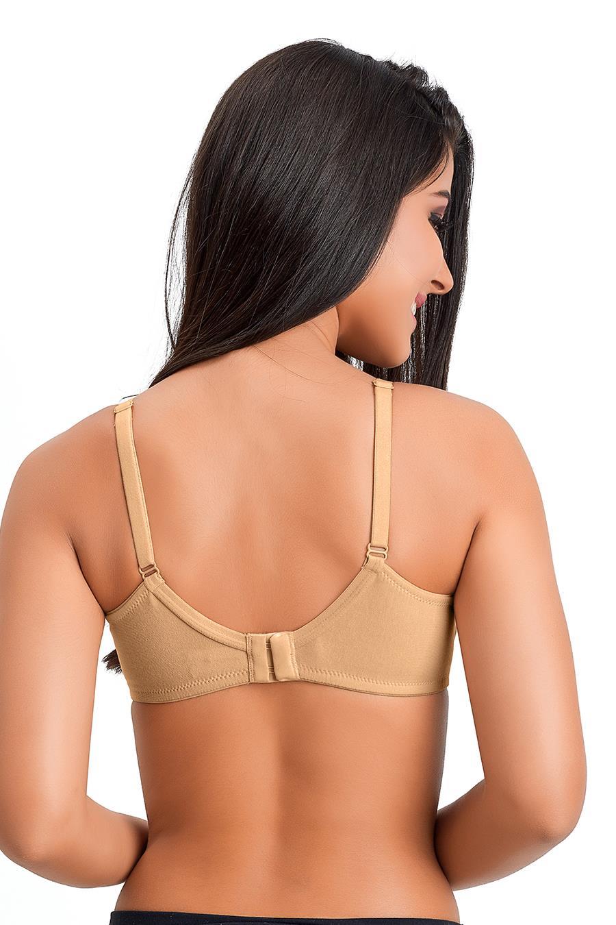 JULIET COTTON BASICS PLAIN NON PADDED MOLD BRA SAHELI :: PANERI