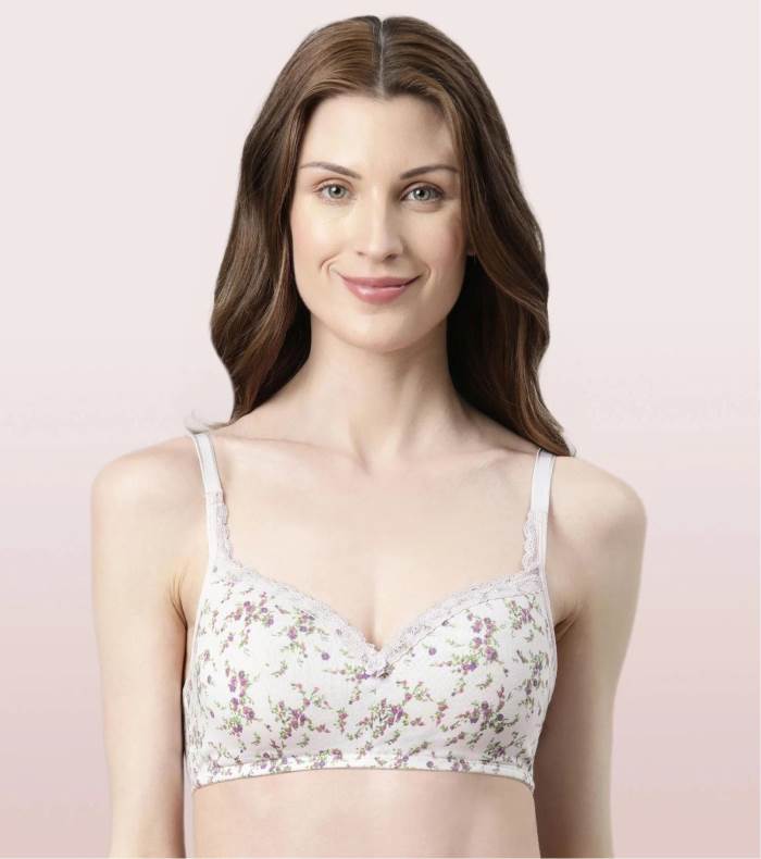 Amante Ultimo Vintage Floral Non-Padded Wired Bra Grape (40C) -  F0002C001434C in Vadodara at best price by Paneri Embroidery - Justdial