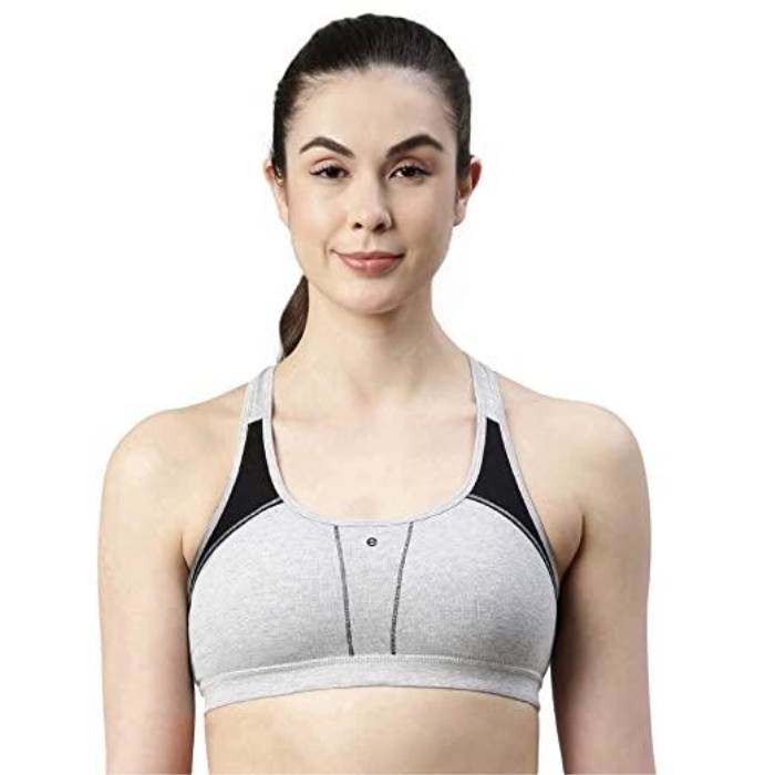 ENAMOR LOW IMPACT COTTON SPORTS BRA SB06 :: PANERI EMBROIDERY