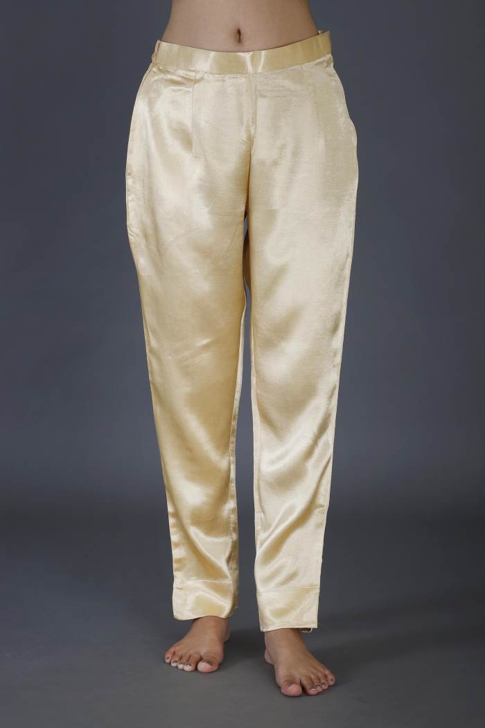 LIGHT GOLDEN GAJI SLIK PANT