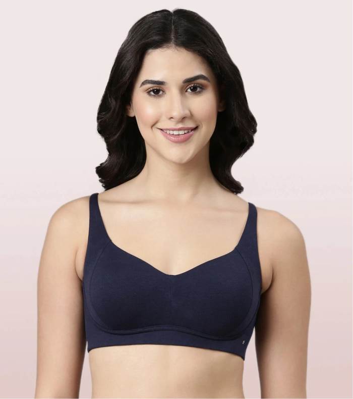 ENAMORE BRA PADDED WIRE FREE  ANTIMICROBIAL BAMBOO FABRIC - BACK ABJUSTABLE FOR ALL DAY FRESNESS BRA A077