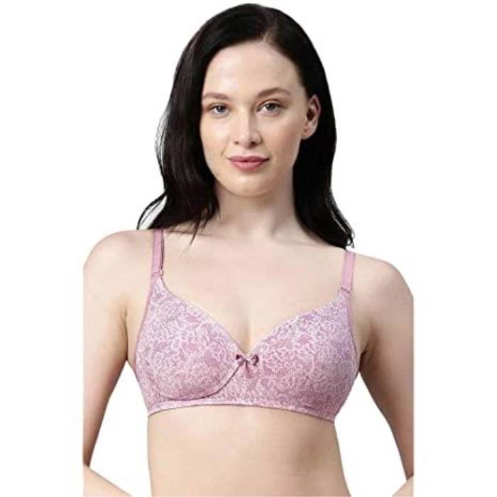 ENAMORE  PERFECT PLUNGE T-SHIRT  MEDIUM COVERAGE  ECLIPSE LACE PADDED BRA F023