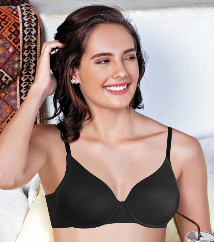 ENAMORE T-SHIRT WITH DETACHABLE STRAPS HIGH COVERAGE PADDED BRA F038