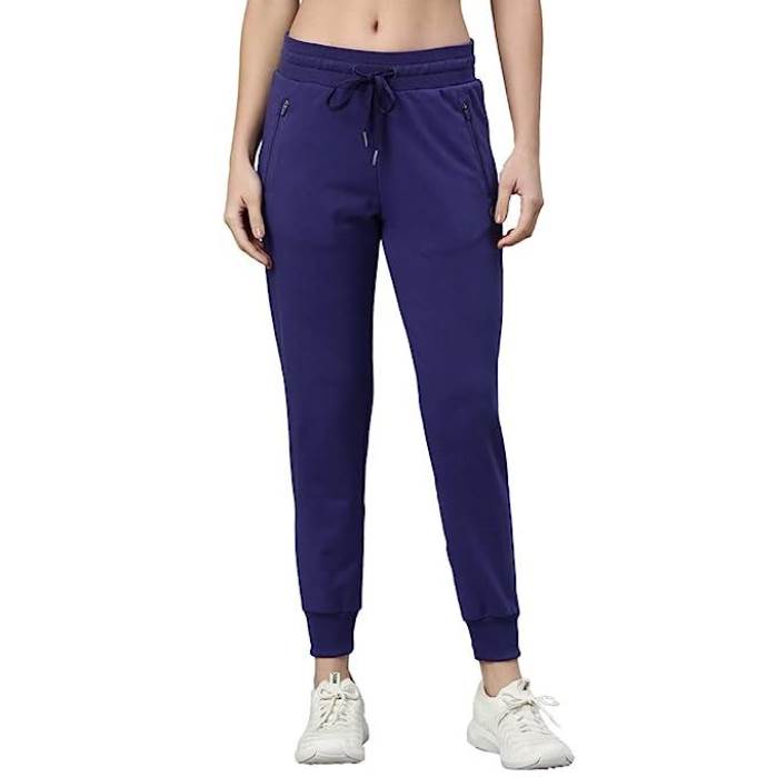 ENAMORE LADIES JOGGER SLIM FIT 4-WAY STRECH COTTON ANTIMICROBIAL FINISH ZIPPER POCKETS JOOGGER A401
