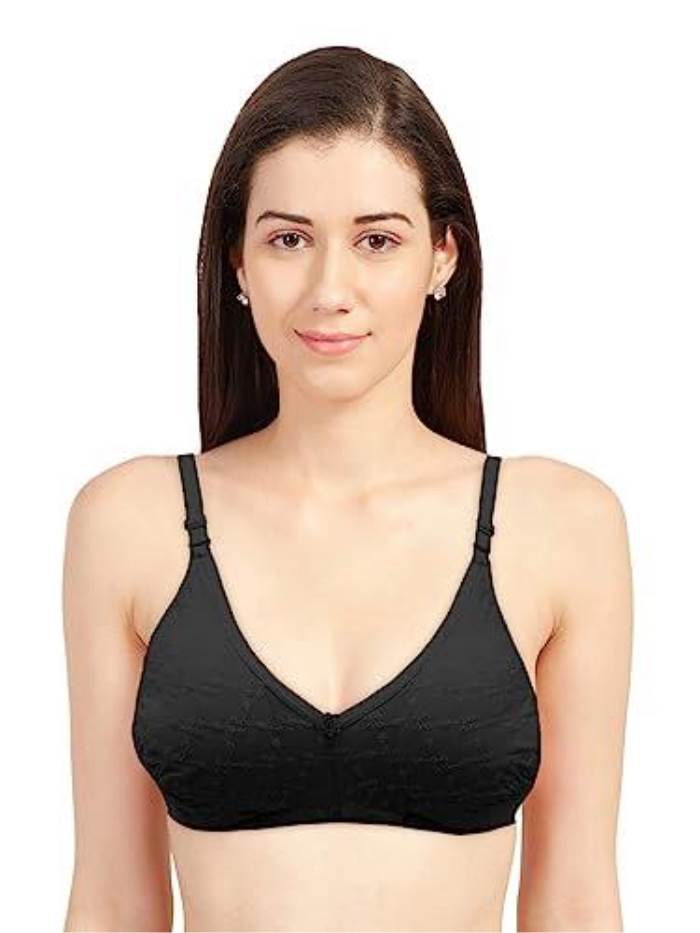 SONARI BRA - REGULAR CHIKANKARI BRA -  FLOWER 