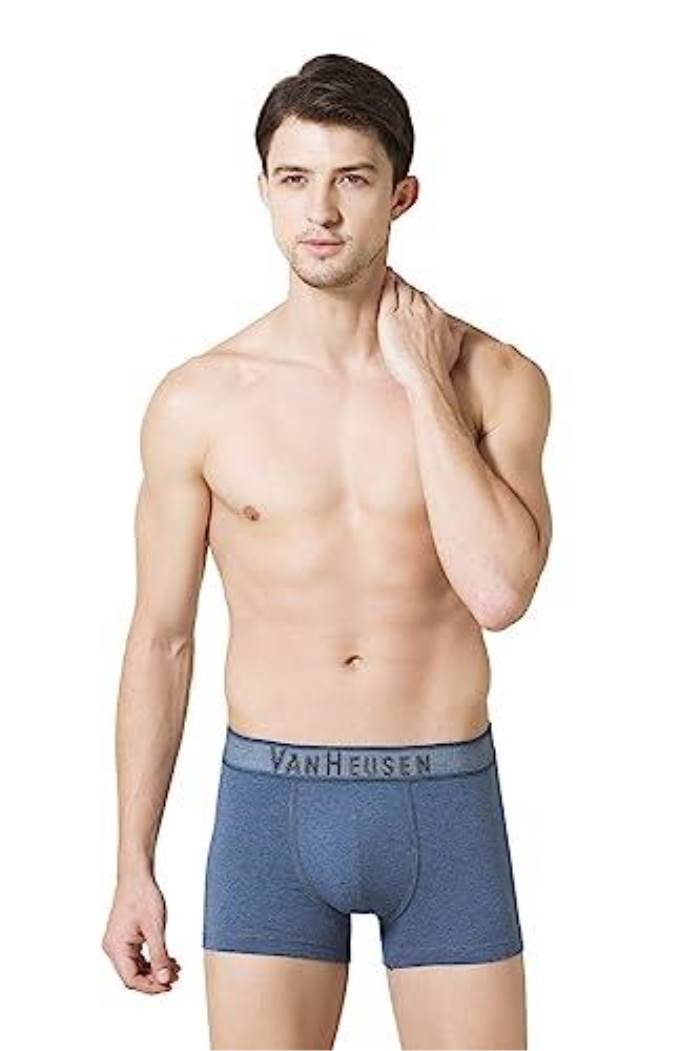 VH MEN TRUNK COTTON ELASTANE - DENIM JACQUARD WAIST, PLUSH BACK ELASTICIZED WAISTBAND TRUNK 20048