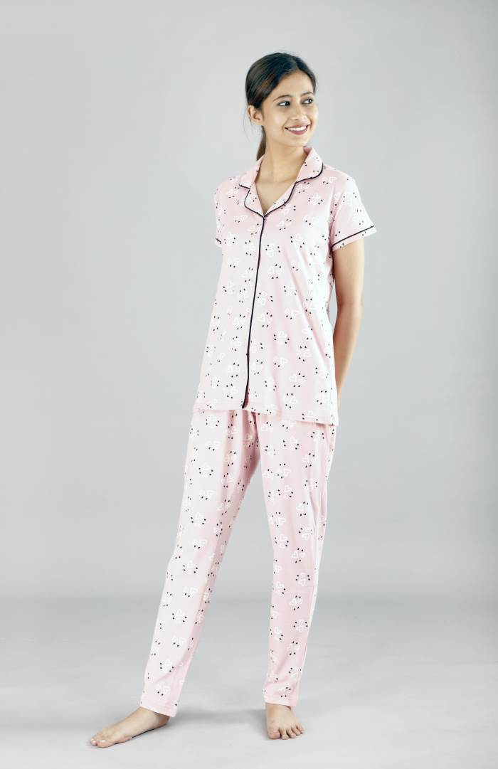 primp FRONT OPEN NIGHTSUIT FO-2029