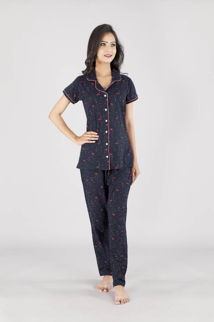 primp FRONT OPEN NIGHTSUIT FO-2031