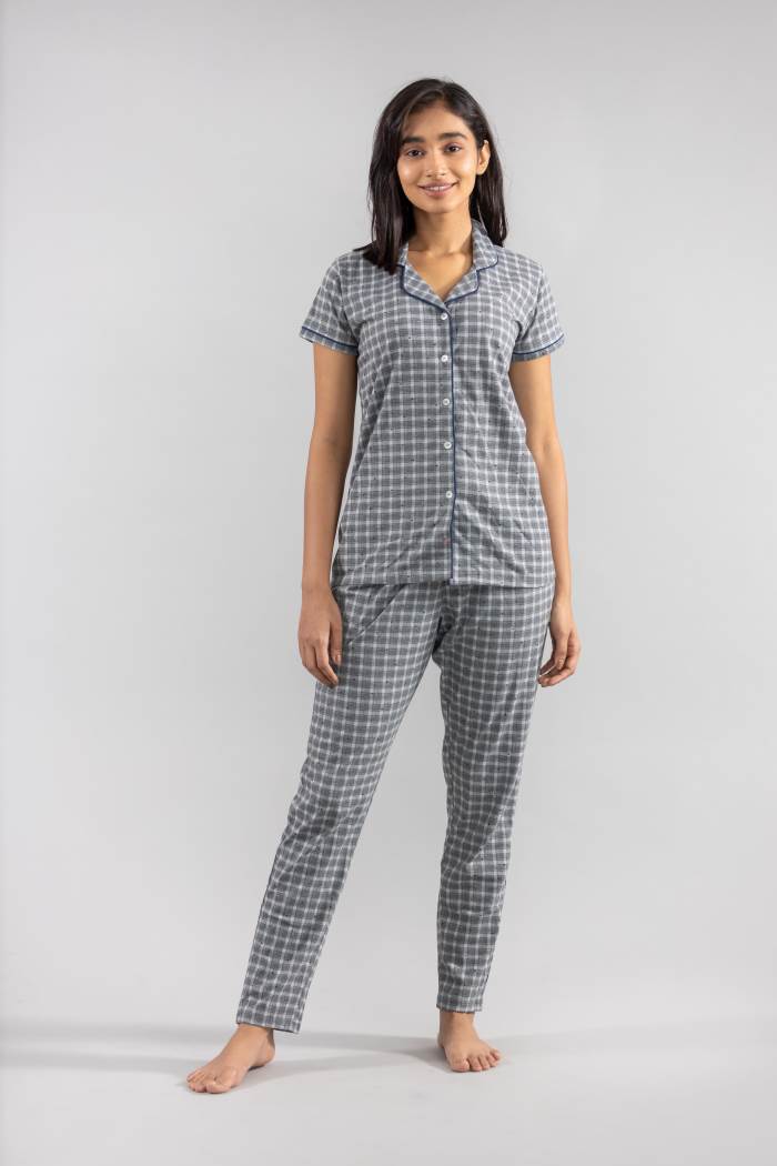 primp FRONT OPEN NIGHTSUIT FO-2035