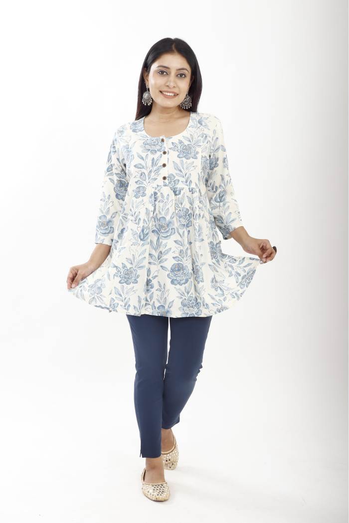 SELESTA TAMMANA PRINT KURTI WITH BOTTOM