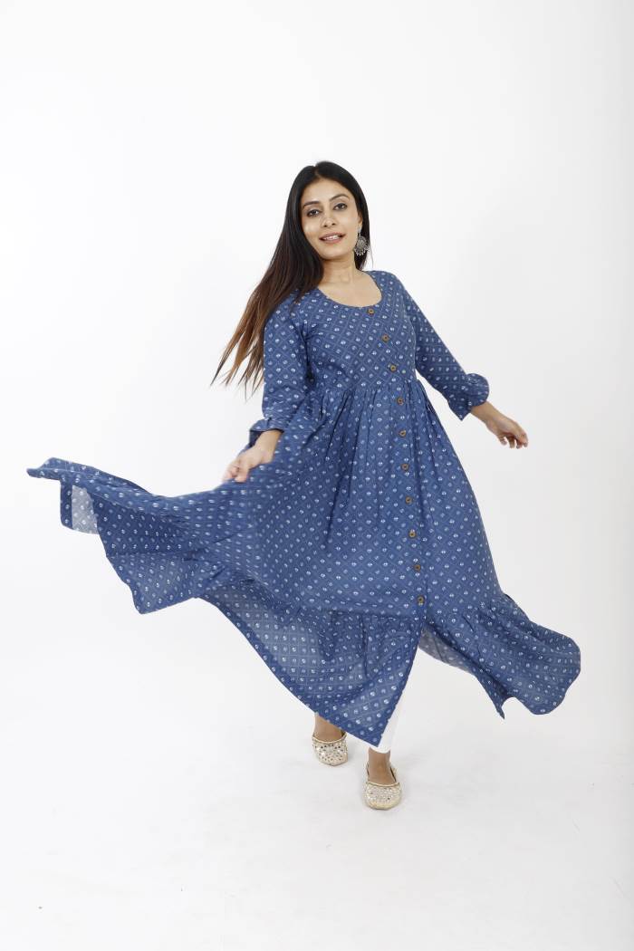  FROCK STYLE PRINTED KURTI