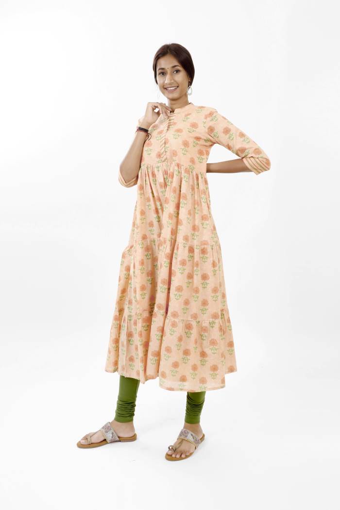 ETHNIC MOTIFS PRINTED ANARKALI KURTI